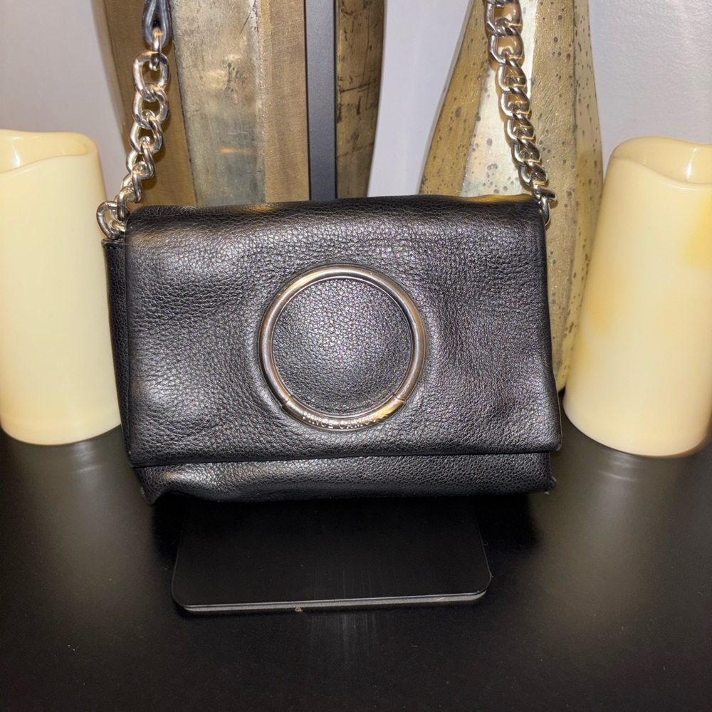 Vince Camuto Black Pebbled Leather Crossbody Bag, - Picture 3 of 11